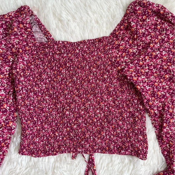 Aeropostale NWT Floral Crop Top Size XS - Picture 7 of 11